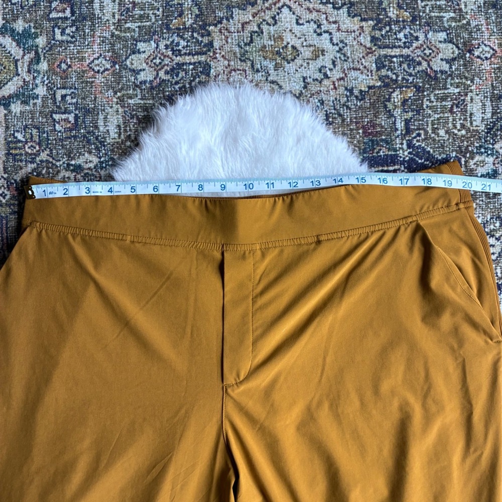 Athleta Brooklyn Ankle Pant 20 Mustard Yellow Ochre Tapered‎ 288086 Womens - Picture 8 of 10